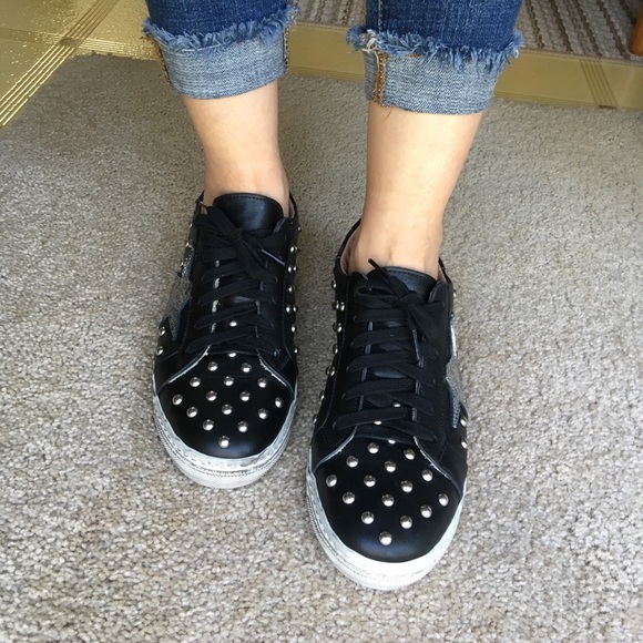 Crown Leather Distressed Sneakers Size Euro 38 - Picture 4 of 7